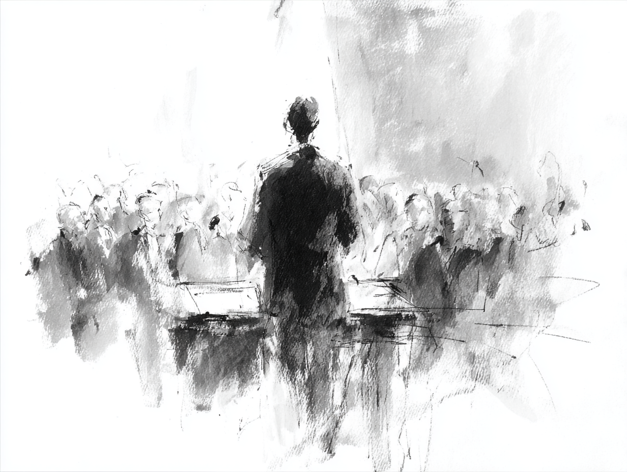 Figuur staat voor een publiek — thought leadership